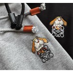 Loewe cotton unisex embroidered sweatpants