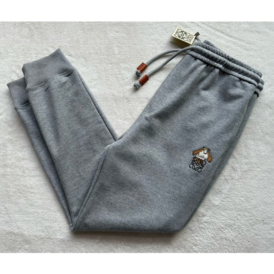 Loewe cotton unisex embroidered sweatpants