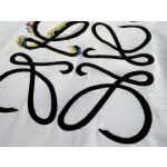 LOEWe...New Symphony Color Printing Embroidery Round Neck Short Sleeves