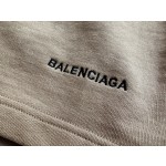 Balenciaga super western khaki embroidered track shorts