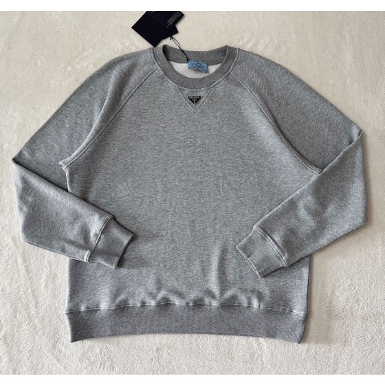 Prada's latest iron plate hardware crew neck sweater