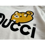 Gucci Shiba Inu Print Round Neck Short Sleeves