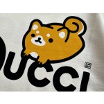 Gucci Shiba Inu Print Round Neck Short Sleeves