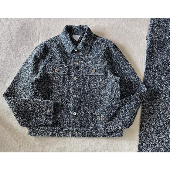 bottega veneta fringed denim jacket