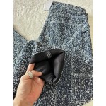 bottega veneta tasseled denim trousers