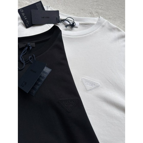 Prada new dark pattern triangle logo embroidery long sleeves