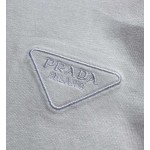 Prada new dark pattern triangle logo embroidery long sleeves