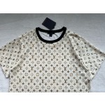 Louis Vuitton python print presbyopia round neck short sleeves