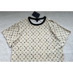 Louis Vuitton python print presbyopia round neck short sleeves