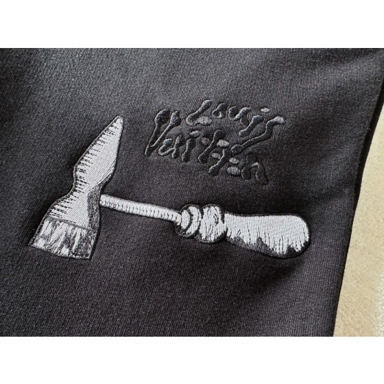 Louis Vuitton tool hammer embroidered casual shorts