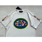 Louis Vuitton Flame Wool Contrast Color Short Sleeves