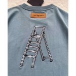 Louis Vuitton Tool Hammer Embroidered Crew Neck Short Sleeves