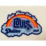 Louis Vuitton's latest rainbow cloud ☁️ contrast color letter T-shirt