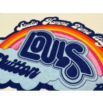 Louis Vuitton's latest rainbow cloud ☁️ contrast color letter T-shirt