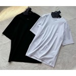 Prada Small Letters Print Round Neck Short Sleeves