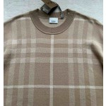 Burberry spring and summer latest classic check sheep wool blend sweater suit top