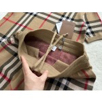 Burberry spring and summer latest classic check sheep wool blend sweater suit shorts