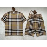 Burberry spring and summer latest classic check sheep wool blend sweater suit top