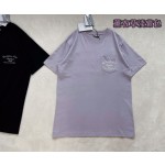 Dior latest chest pocket embroidery T-shirt