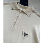 Prada new wool blend Polo sweater