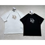 Dior early spring latest heavy industry gold and silver embroidery short sleeves