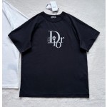 Dior early spring latest heavy industry gold and silver embroidery short sleeves