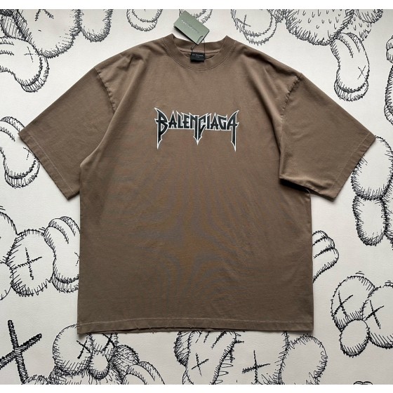 Balenciaga Burst Letter Lightning Short Sleeve T-Shirt