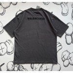 Balenciaga Chest Small Letters➕Back Large Letters Embroidered Round Neck Short Sleeves