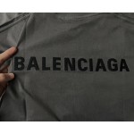 Balenciaga Chest Small Letters➕Back Large Letters Embroidered Round Neck Short Sleeves