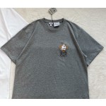 LOEWe latest Yin Yin dog embroidery round neck short sleeves