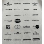 Balenciaga New Printed Logo Full Standard Short Sleeves