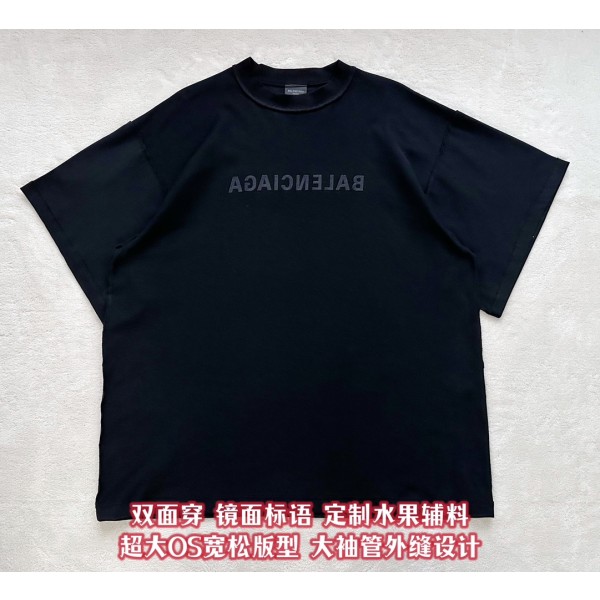 Balenciaga's new double-sided embroidery short sleeves