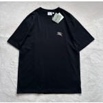 Burberry heavy industry hand-stitched Austrian drill equestrian knight T-shirt