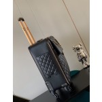 Western Europe 𝗖𝗛𝗔𝗡𝗘𝗟 Double chain trolley case with rhombus lid