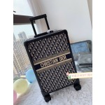 Dior old flower retro suitcase