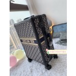 Dior old flower retro suitcase
