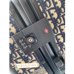 Dior old flower retro suitcase