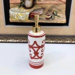 Red Iron Window Series Bone China Sanitary Ware Set