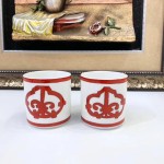 Red Iron Window Series Bone China Sanitary Ware Set