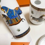 Horse series five-piece bone china bathroom set