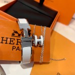 Hermes Enamel Bracelet + Necklace