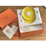 Soleil d’Hermes | Sun ☕ Coffee Cup and Saucer