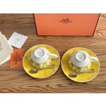 Soleil d’Hermes | Sun ☕ Coffee Cup and Saucer