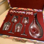 Red wine glass gift box set of 7