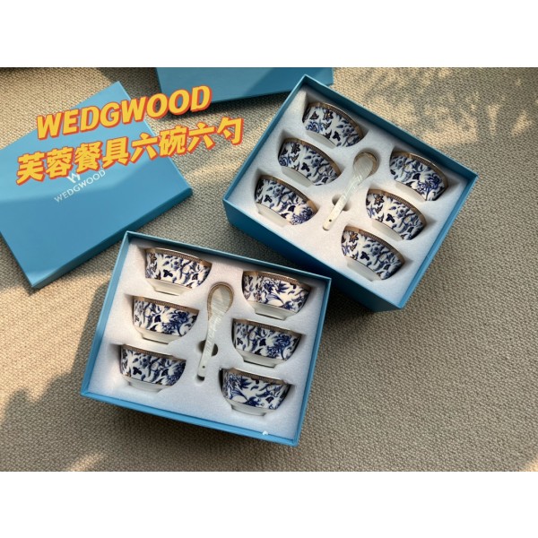 WEDGWOOD  Hibiscus Gold Series Bone China Bowls for Household Use