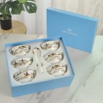 Hunting 6 bowls 6 spoons gift box