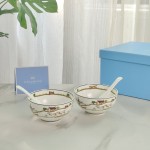 Hunting 6 bowls 6 spoons gift box