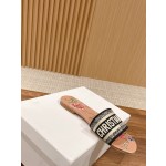 DIOR Dior spring and summer new upgrade embroidery slippers