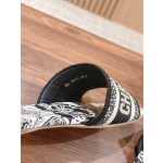 DIOR Dior spring and summer new upgrade embroidery slippers