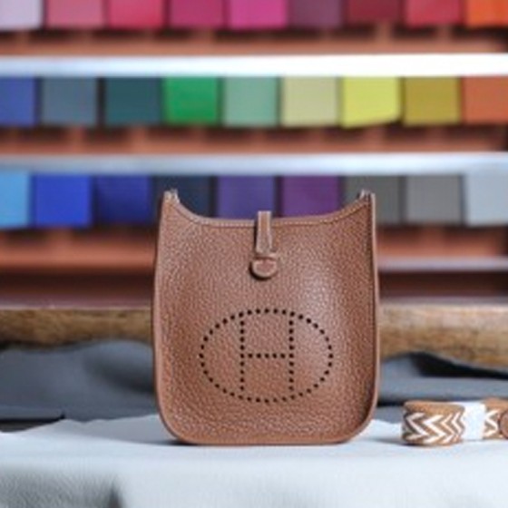 mini evelyne golden brown silver buckle TC